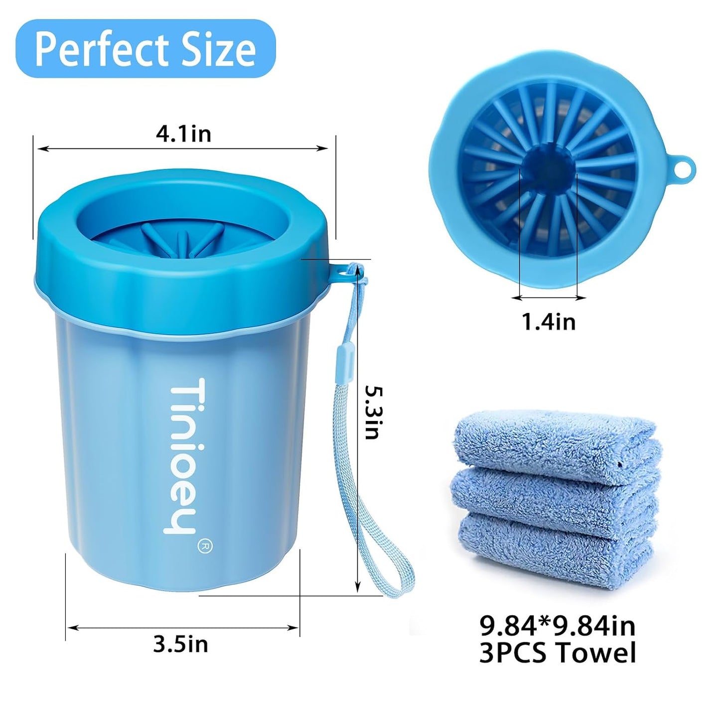 Dog Paw Cleaner for Dogs, Dog Paw Washer, Muddy Paw Cleaner, Pet Foot Cleaner, Dog Paw Protector Kit